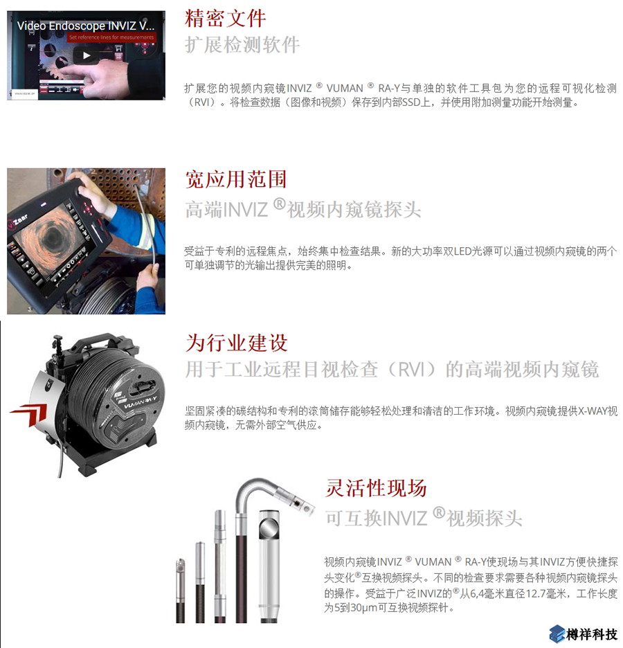 vizaar***端視頻內窺鏡INVIZ VUMAN RA-Y產(chǎn)品概述